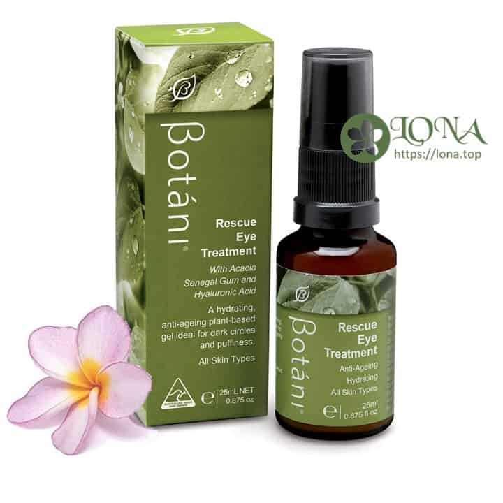 Liệu trình Botani Rescue Eye Treatment, được xây dựng dựa trên xử lý công nghệ cao, giúp trị nếp nhăn mắt và loại bỏ quầng thâm mắt.