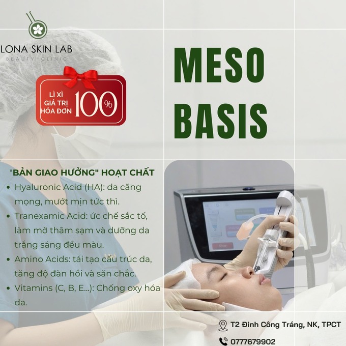 SIÊU ƯU ĐÃI KHAI XUÂN RẠNG RỠ - Dành cho khách hàng đăng ký liệu trình Meso Basis chỉ 4.000K