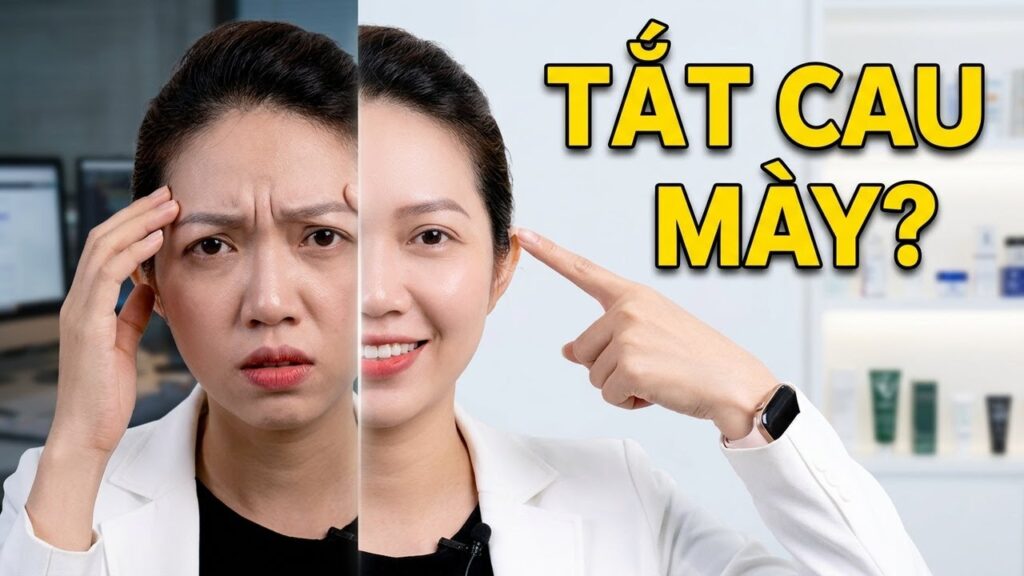 Tôi có nhăn cau mày phải làm sao?